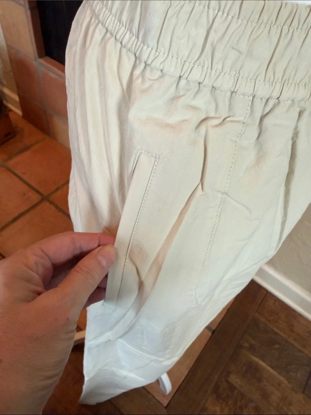 Mango COTTON PAPERBAG PANTS, size S